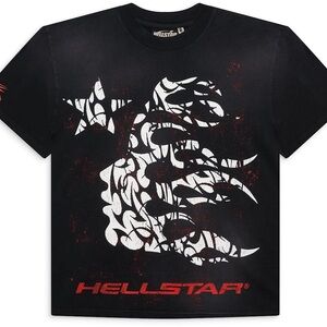 Hellstar Black and Red Thorn Graphic Men's Tee